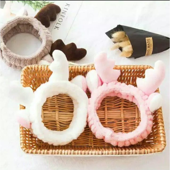 HEADBAND KOREA BUNNY BANDO CUCI MUKA IKAT RAMBUT BANDANA KOREA MURAH