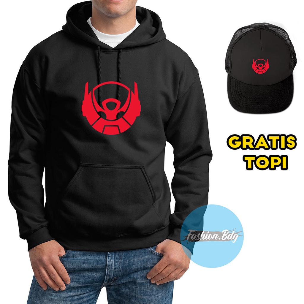 Sweater Hoodie Bigetron Esport Unisex Hitam Navy Merah Abu