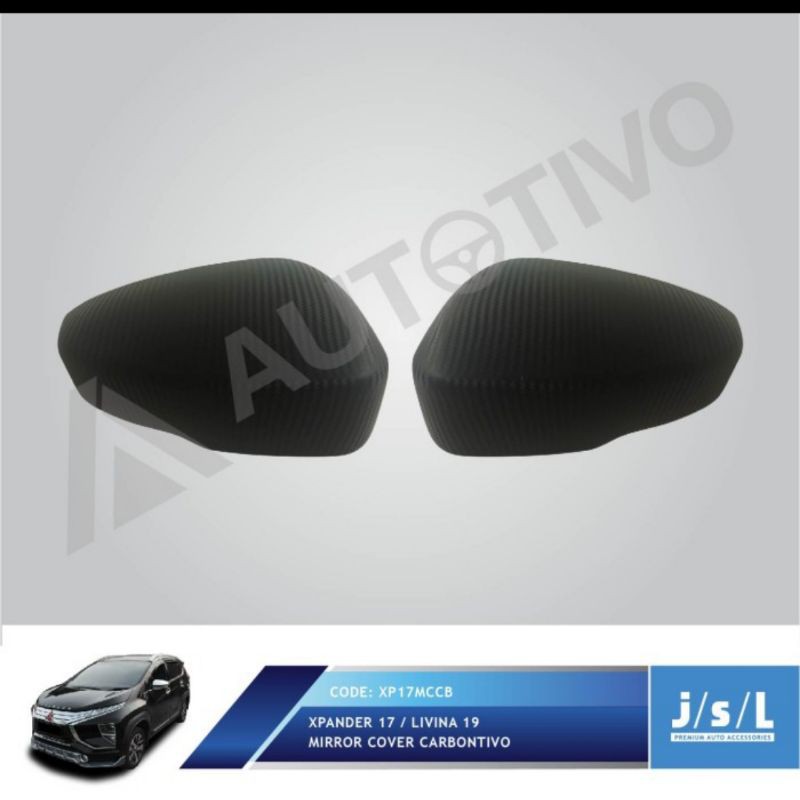 cover spion all new Livina 2019/Xpander /  mirror cover Hitam, Chrome &amp; Carbon jsl