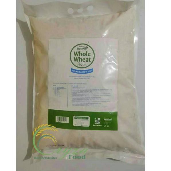 

9Q791₢♠♜ Tepung gandum utuh Whole Wheat Flour Bogasari NATURICH 5Kg.