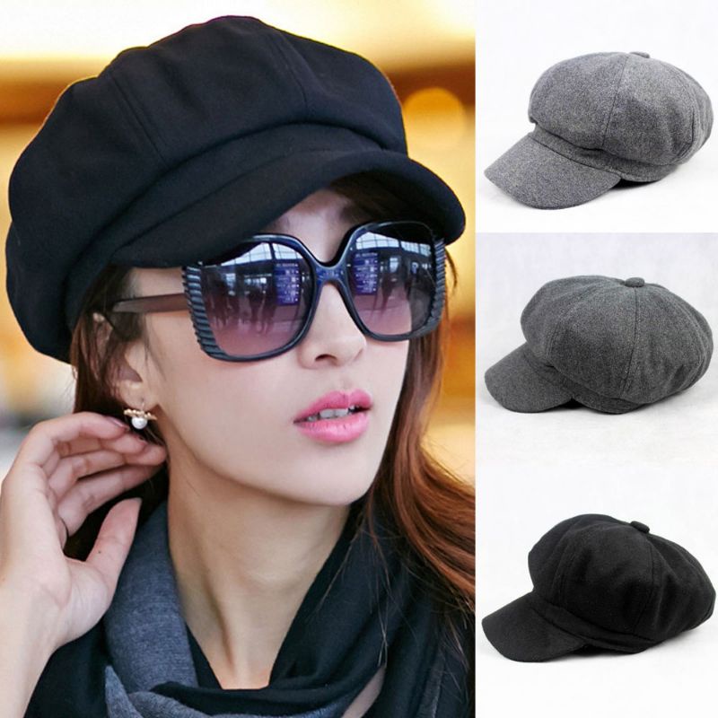 Apolo Newsboy Topi Apolo Newsboy Pria Wanita Unisex Topi Seniman Pelukis Thomas Shelby Peaky Blinder