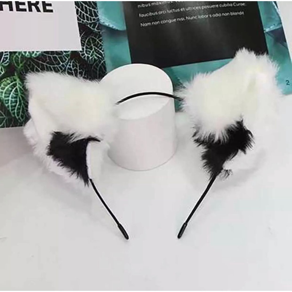 RCS ✅ Bando kuping kucing bulu bando cosplay bando telinga kucing