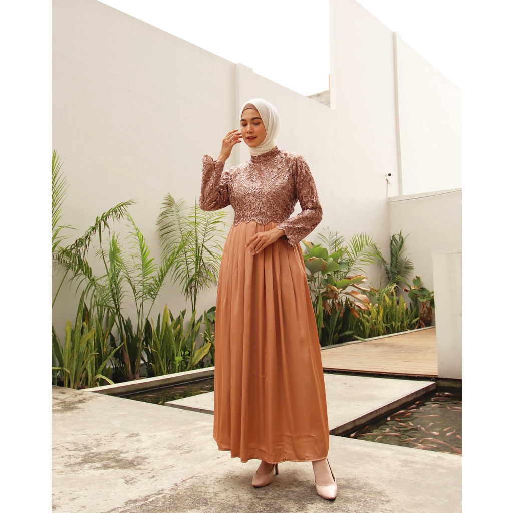 RED LOVE 136 (TERMURAH) GAMIS MAXI RED LOVE / GAMIS PESTA / GAMIS MAXI KONDANGAN / GAMIS MAXI TILLE MUTIARA / GAMIS BRUKAT MUTIARA MUSLIMAH / MAXI DRESS TILLE MUTIARA / MAXI DRESS PESTA