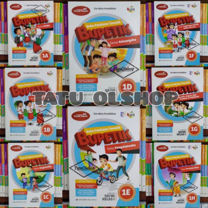 Buku Bupetik SD Kelas 1 Jilid 1a 1b 1c 1d 1e 1f 1g 1h Kurikulum 2013 Revisi Original