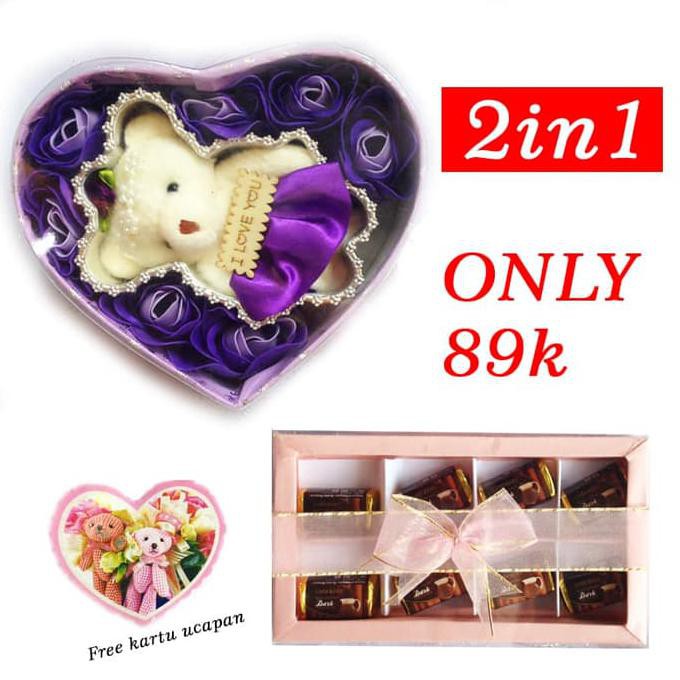 

Ready Oke Promo 2In1 Bunga Valentine - Kado Valentine - Coklat Valentine Cp-Bk01