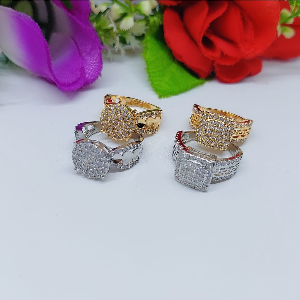 Cincin Xuping Permata Lapis Emas 85A-86A