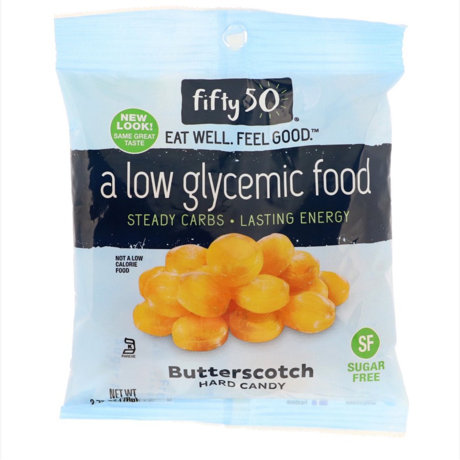 

Fifty 50 Low Glycemic Hard Candy, Butterscotch, 2.75 oz (78 g)