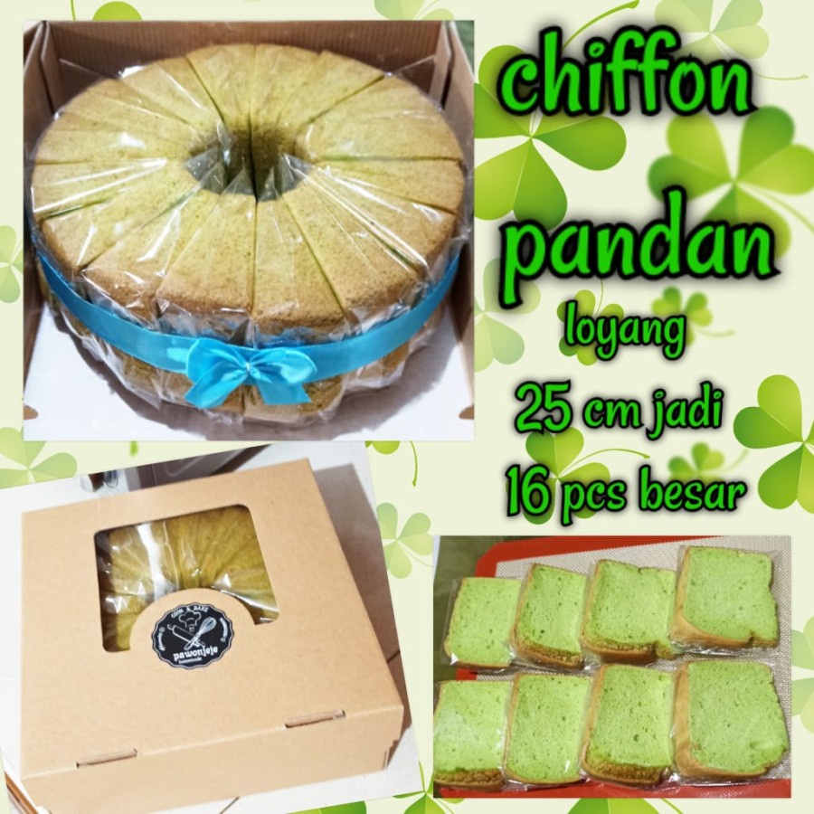 

PAWON JeJe CHIFFON CAKE PREMIUM 25cm - PANDAN -