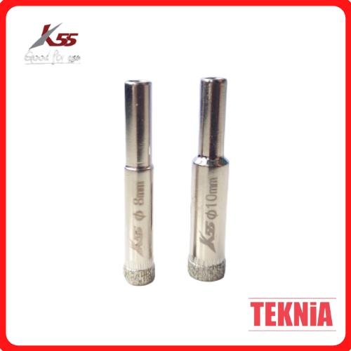 K55 Mata Bor Kaca Diameter 8-10 mm Keramik - Diamond Palting Hole Saw Fiber Glass