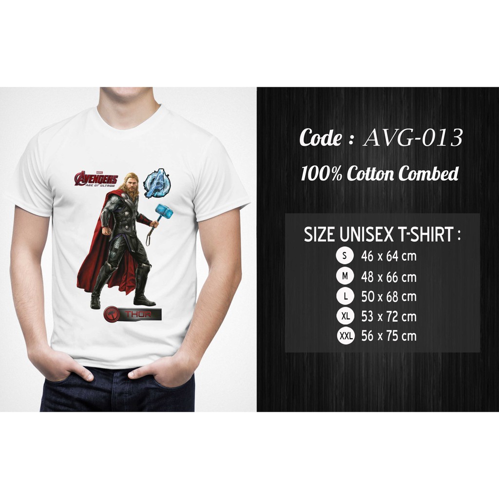 [FREE NAMA !!] Kaos Dewasa / Baju Avengers