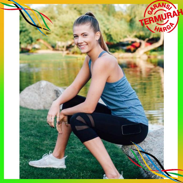 OLAHRAGA CELANA LEGGING SPORT 3 4 WANITA IMPORT BAHAN PREMIUM ADA KANTONG BAYAR COD