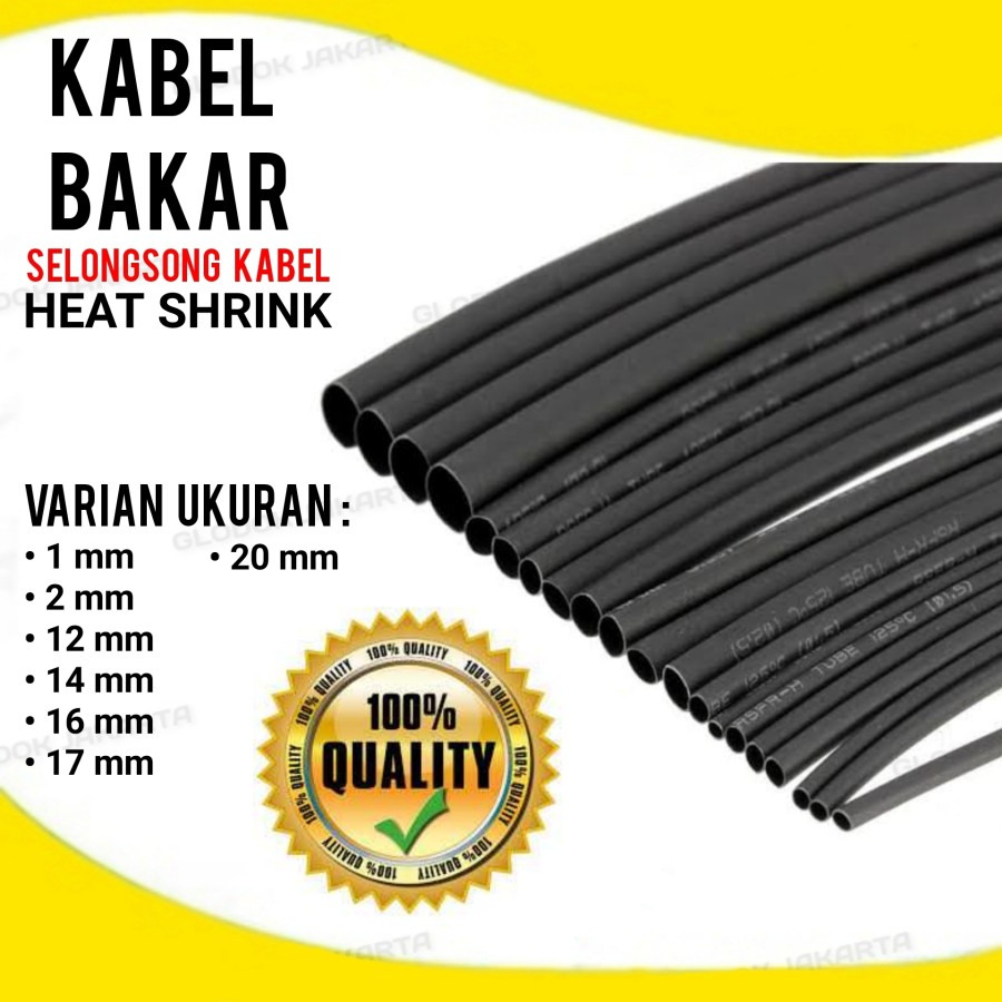 Heat Shrink Kabel Bakar Konektor Penyambung Kabel Isolasi Bakar Ukuran Kecil