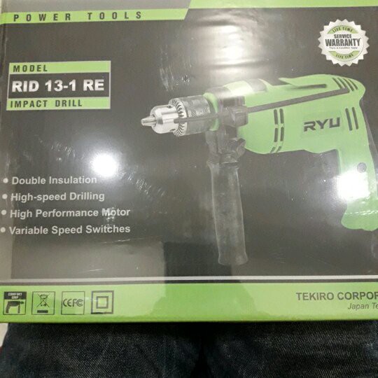 Ready Mesin bor impact 13mm bolak balik Ryu Tekiro