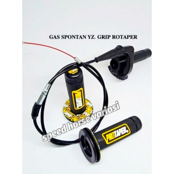 Gas spontan YZ+Handgrip Protaper Universal motor bebek Vega Jupiter Satria Klx Force one dll