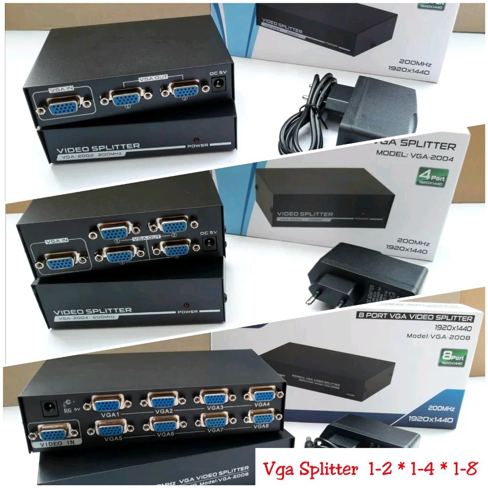 VGA Splitter 1-8 200MHz