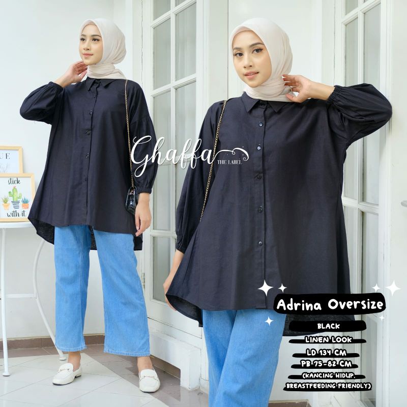 ATASAN WANITA ADRINA OVERSIZE BLOUSE BY GHAFFA