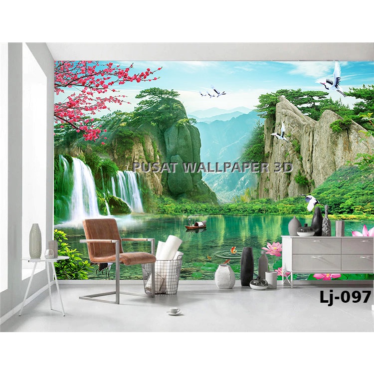 Wallpaper Pemandangan - wallpaper stiker dinding Pemandangan alam 3D - Wallpaper Terbaru Pemandangan Alam