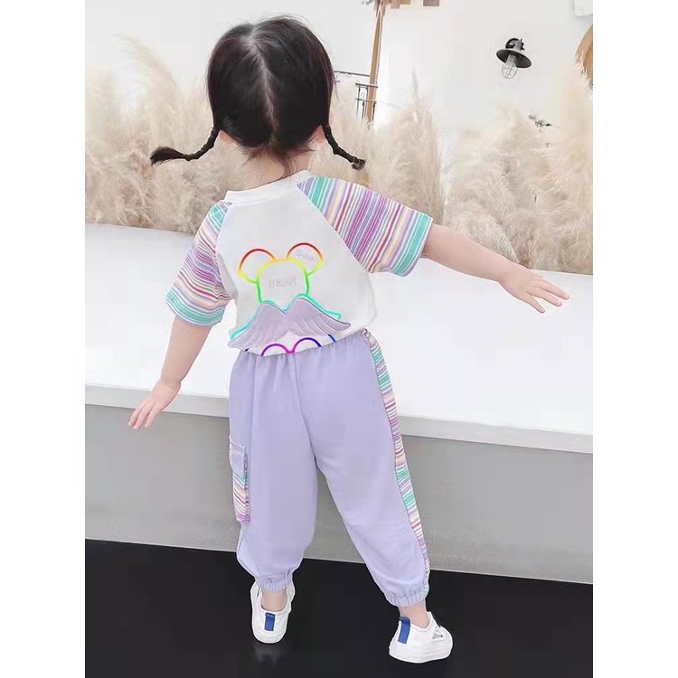 Setelan sayap sigemoyy 1-4th/setelan anak import setelan anak cewek setelan baju anak import