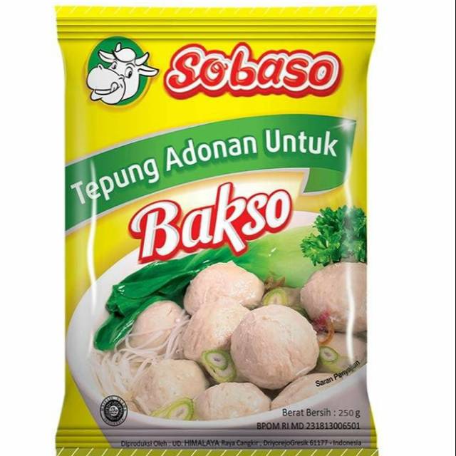 

Sobaso Tepung Adonan Untuk Bakso 250 gr ( isi 4 bks )