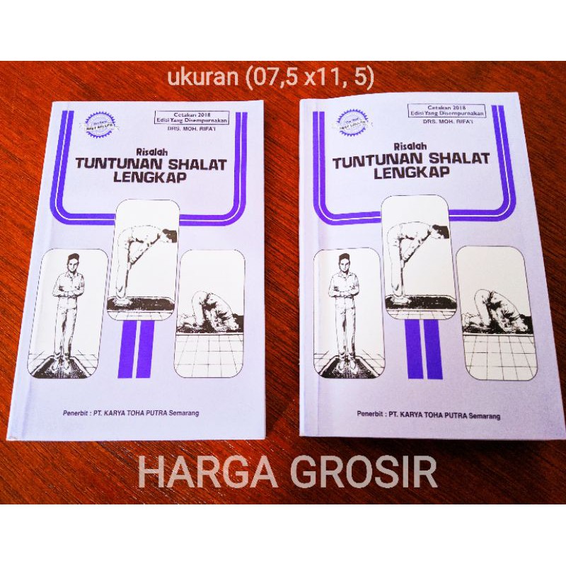 risalah tuntunan shalat lengkap buku saku + tuntunan sholat ukuran kecil