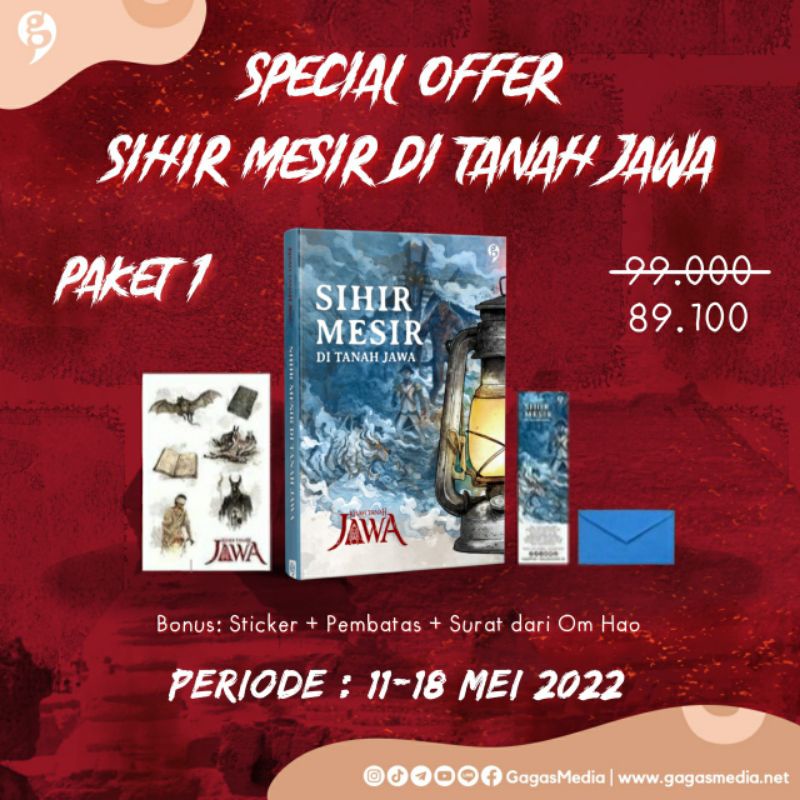 [ READY STOK ] Novel Sihir Mesir Di Tanah Jawa + TTD - Kisah Tanah Jawa