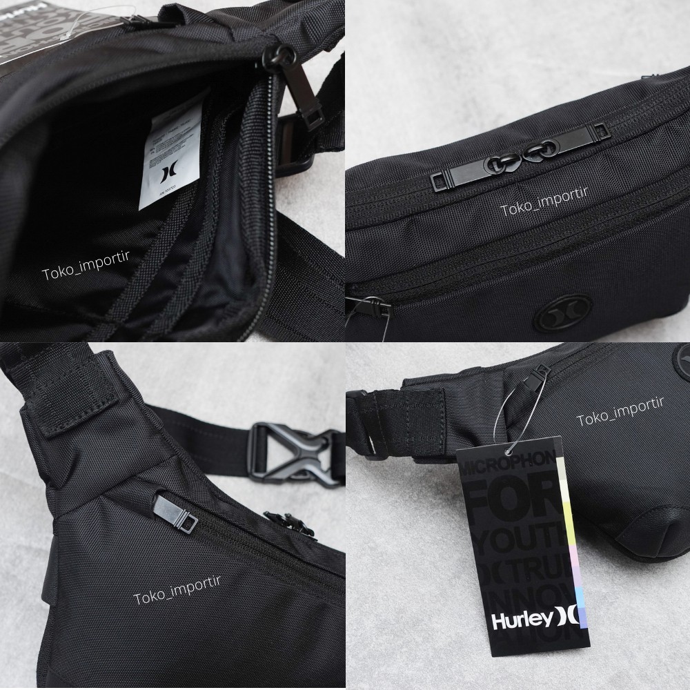 Waistbag Hurley Waterproof Mirror Original Tas Pinggang Pria