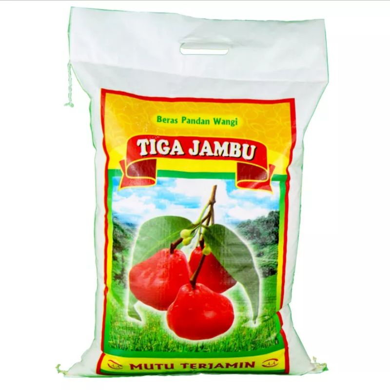 

beras cap tiga jambu 10kg wangi pandan