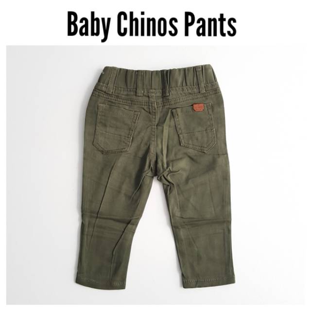 Celana Chinos Bayi Baby Pants Panjang Cino Jalan Pergi Formal Bahan Anak 6 9 12 18 Bulan 1 Tahun