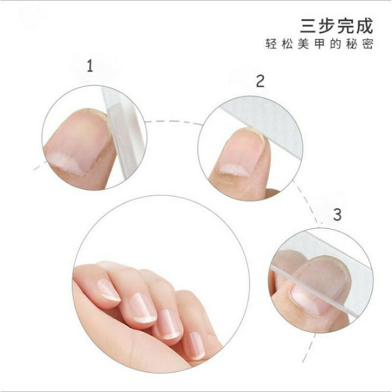 Magic manicure pengkilap kuku Nano glass nail Polished art Akrilik