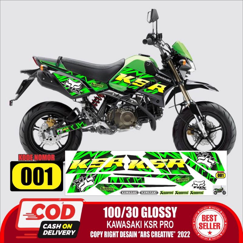 sticker striping decal Kawasaki ksr pro semua ready bisa cod variasi ksr pro