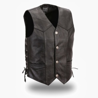 Jaket kulit  Rompi pria, jaket kulit rompi Sintetis,Jaket rompi semi kulit, jaket kulit rompi motor