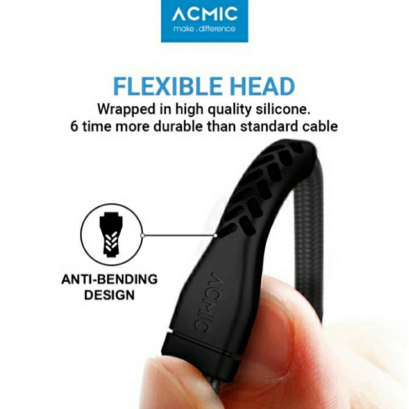 Original ACMIC Kabel Data Charger Fast Charging Cable