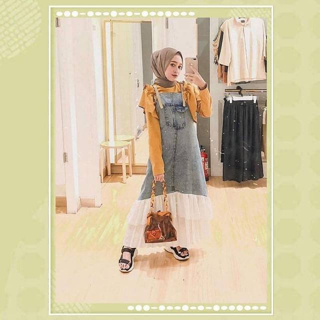 Overall jeans tutu