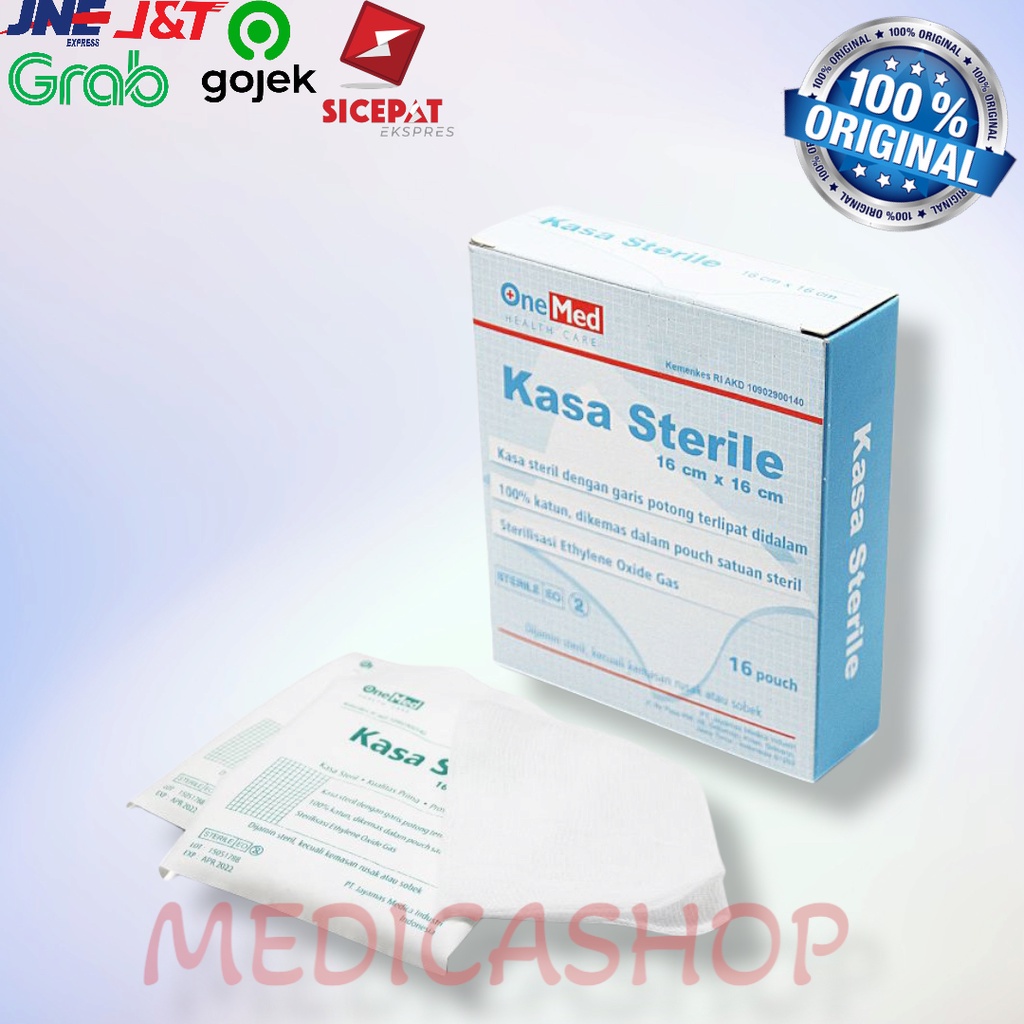 KASA STERILE ONEMED 16 CM X 16 CM 1 BOX ISI 16