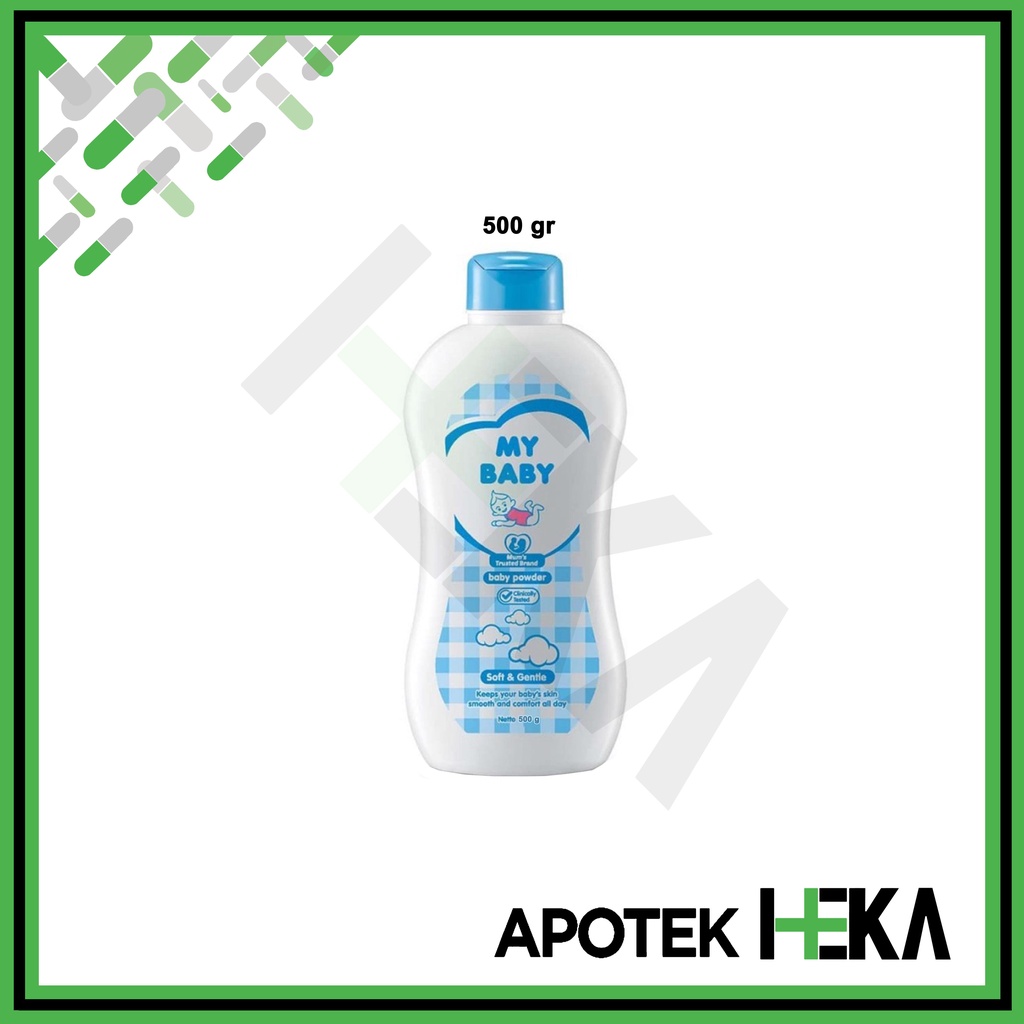 My Baby Powder Soft &amp; Gentle - Bedak Bayi Bedak Anak Lembut Biru 500 gr (SEMARANG)