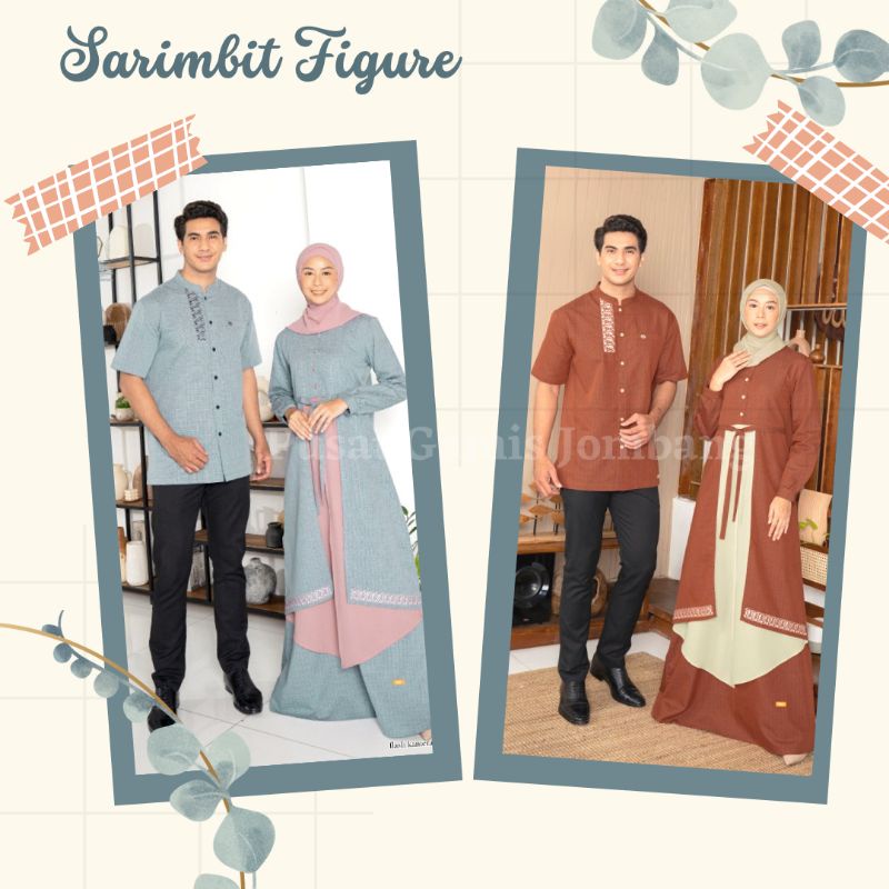 PGJ025 BAJU SARIMBIT FAMILY COUPLE KELUARGA PASANGAN GAMIS DRESS KOKO HEM KEMEJA ATASAN PAKAIAN MUSL