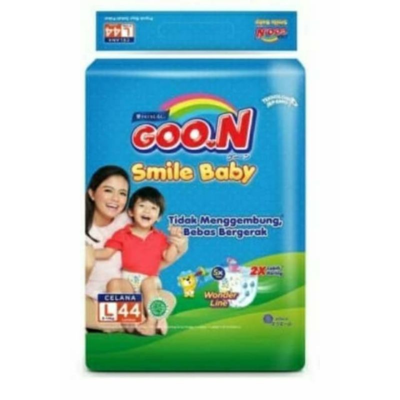 goon L44 pants goon smile baby /popok bayi /popok sekali pakai /goon /pampers goon /goon l 44