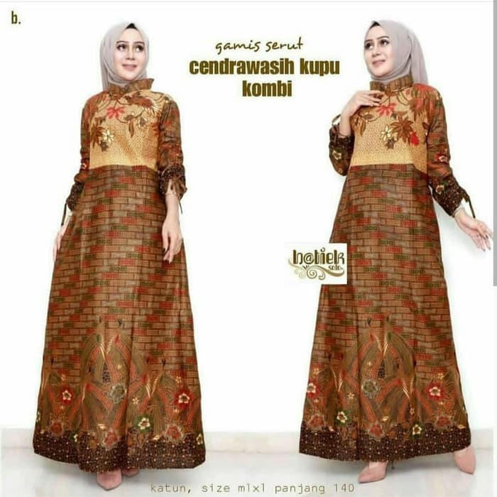 gamis batik baju muslim wanita model terbaru garansi termurah