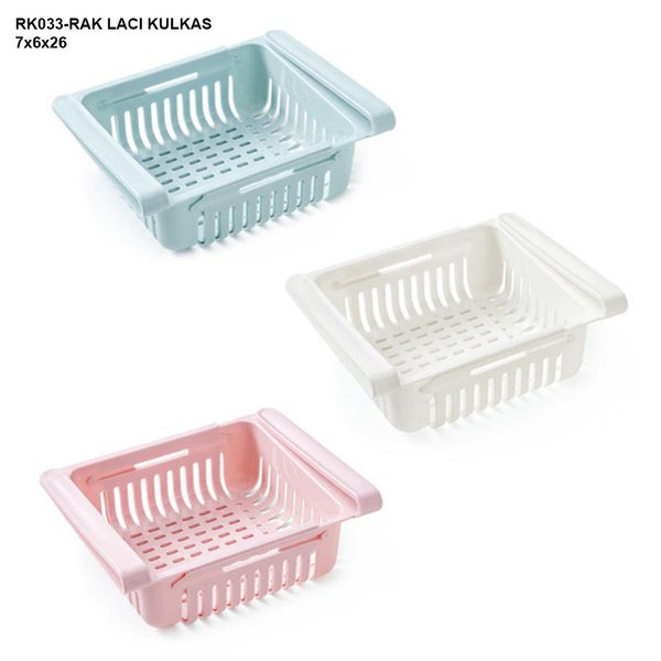 Rak Untuk Kulkas Serbaguna Rak Laci Sayur Buah dan Telur Laci Portable