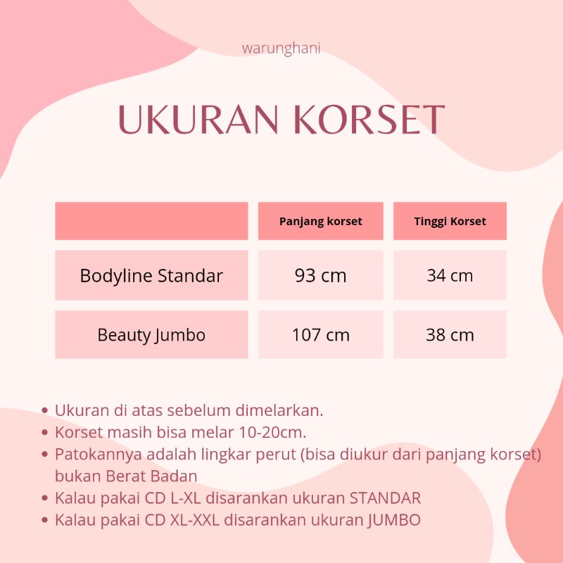 Korset Gurita Ibu Melahirkan Rekat 3 Katun Standar / XL Jumbo