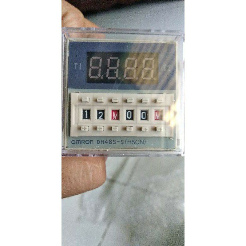 TIMER DIGITAL OMRON DH48S-S 220V ORIGINAL DELAY RELAY MESIN TETAS PANEL CONTROL  dh48s Dh48s DLL