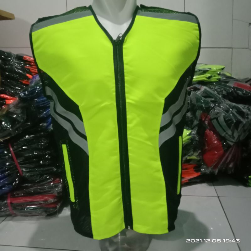 Rompi polos tanpa perekat ,safety,touring,kerja,proyek, parkir