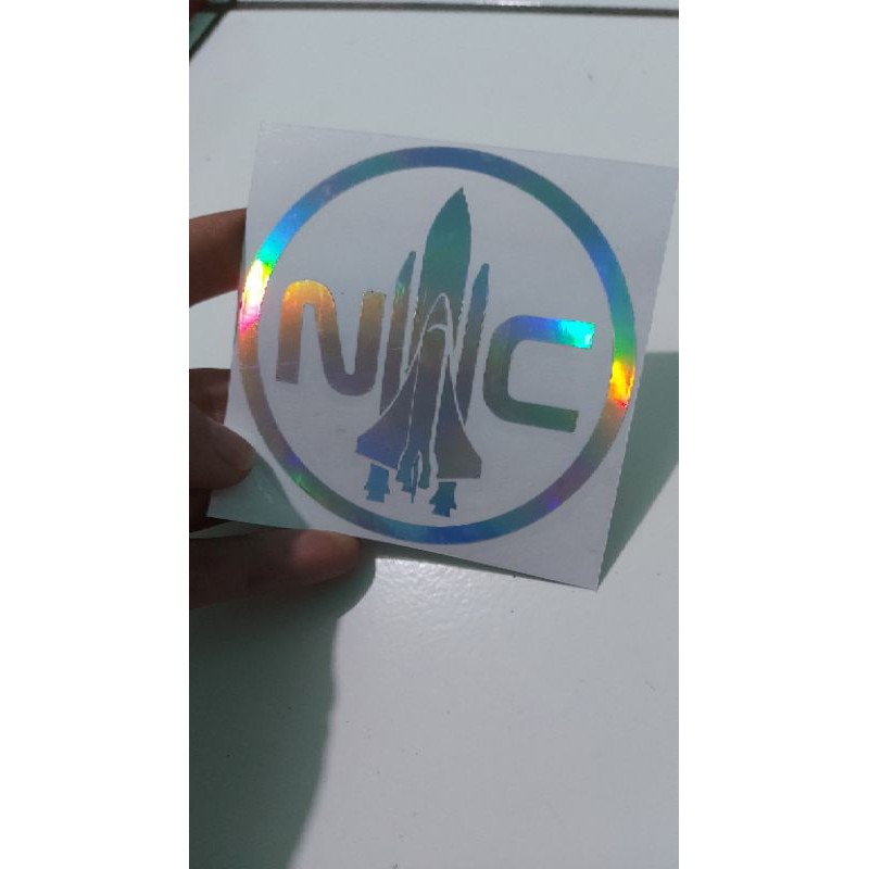 STICKER NASA CUTTING BULAT