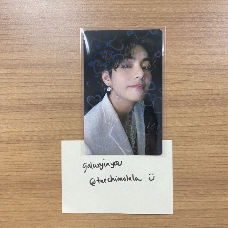 bts kim taehyung ld grammy be deluxe japan fanclub official photocard - pc lucky draw jp fc blink lo