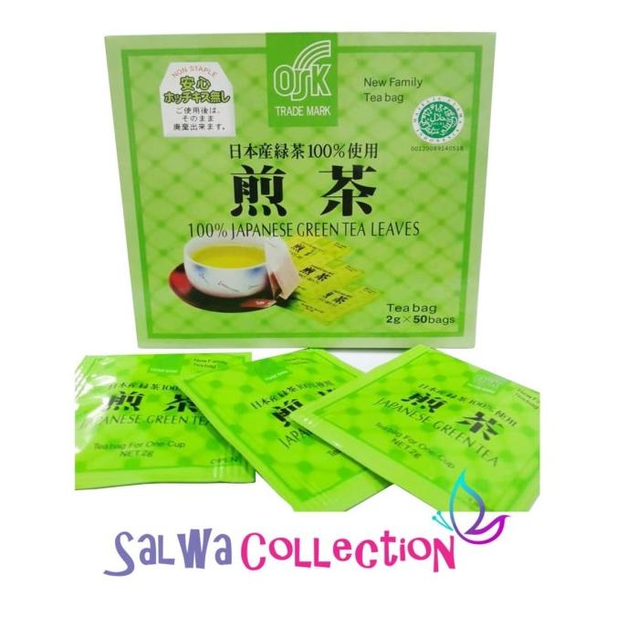 

Teh Hijau Jepang OSK Japanese Green Tea Leaves Asli Herbal Diet Alami