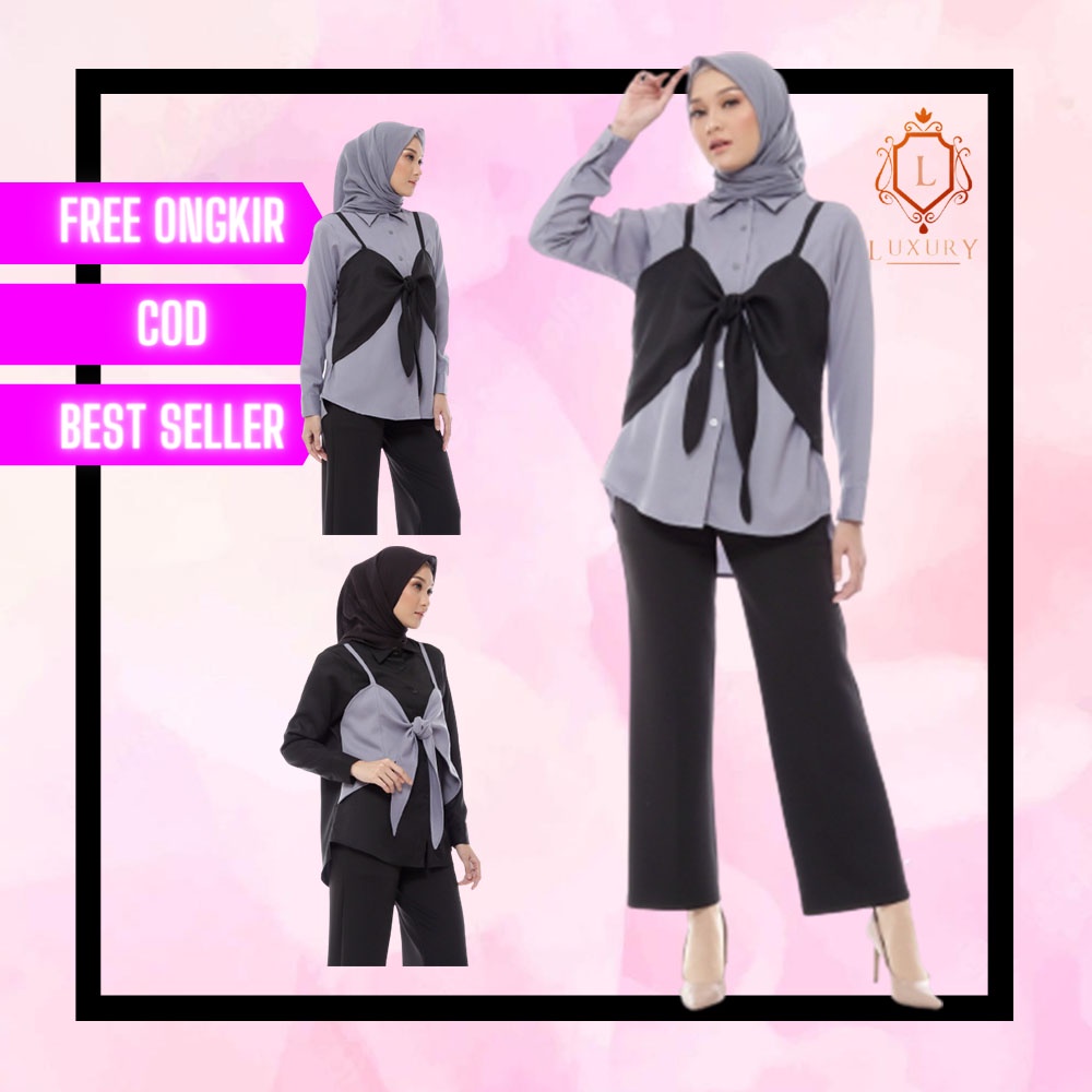 Blus Ori Muslim Terbaru Turki Hijab Turkey Murah Kerja Pesta Baju Wanita 2022 Blouse Arab Setelan Jumbo Dewasa Modern Lengan Panjang Tunik Syari Kekinian Abaya Lebaran Perempuan Model Viral Atasan Cewek A48
