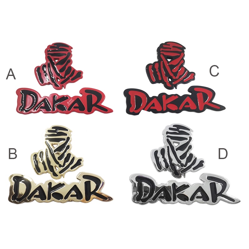 1pc Stiker Emblem Logo Dakar Rally Racing Bahan Metal Untuk Dekorasi Mobil Jeep / Truk