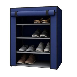 Homebi Rak Sepatu 4 Tingkat Biru HB WD4105P Shopee Homebi Rak Sepatu 4 Tingkat Biru HB WD4105P Shopee