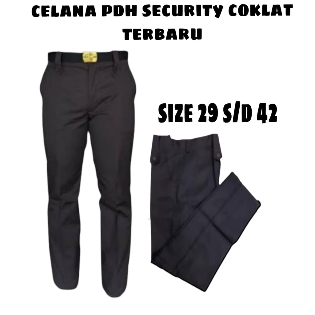 Celana PDH/PDL Security Celana PDH/PDL Satpam Coklat Terbaru 2021/celana satpam terbaru coklat/celan