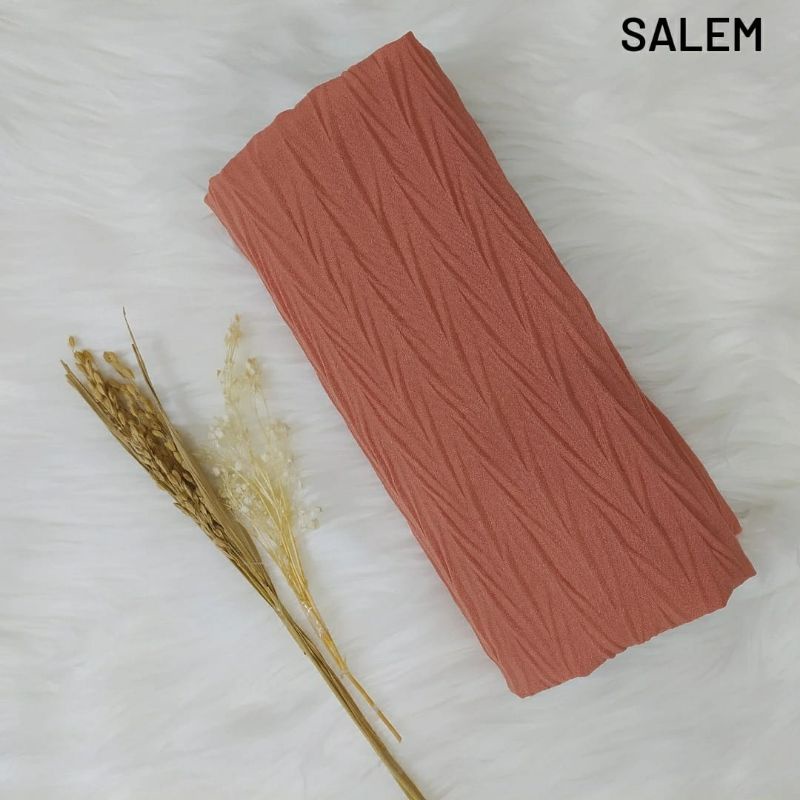 PASHMINA PLISKET PADI ZIGZAG CERUTY (COD)-Salem